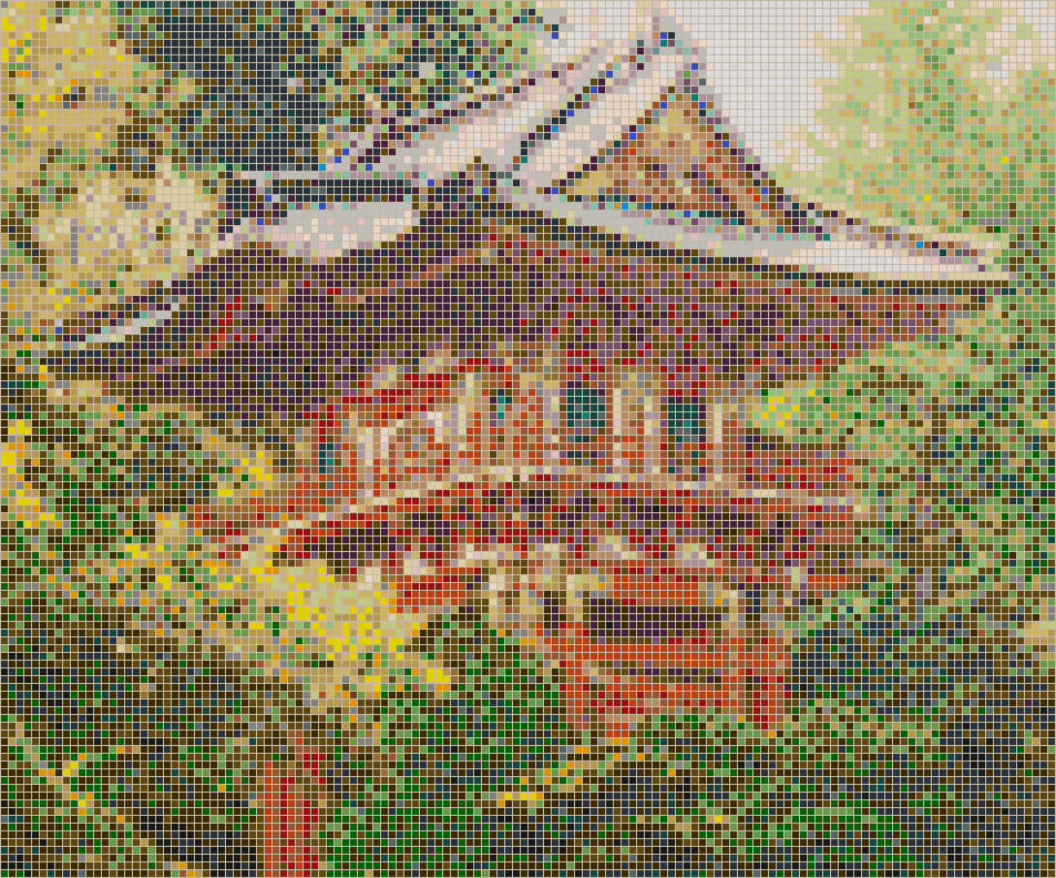 Pagoda (Japanese Tea Garden) Mosaic Tile Art